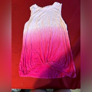 Wonder Nation Pink Ombré Tank top Kids Size 14-16